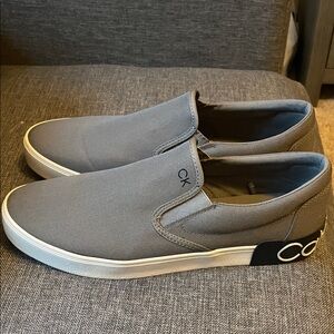 Calvin Klein Charcoal Slip-On Men's Loafers